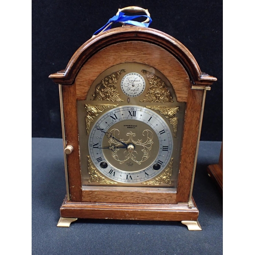 301 - A MAHOGANY CASED ELLIOTT CLOCK with a similar in walnut by Thwaites and Reed and another, the larges... 