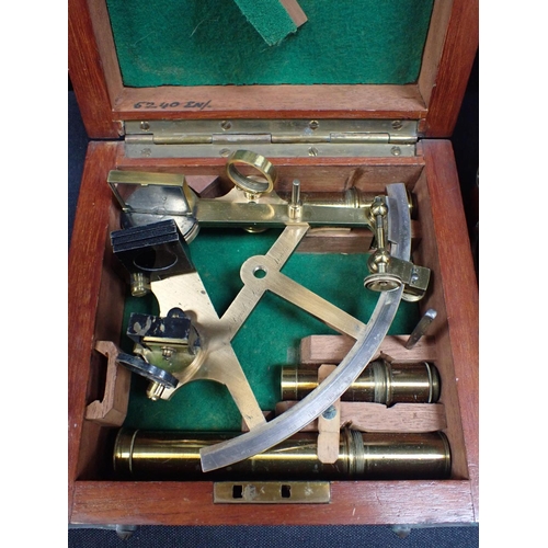 328 - LYNCH & SON DUBLIN SEXTANT and a Lowe Air meter, both cased.