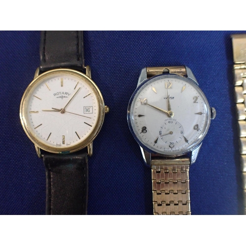 481 - A COLLECTION OF GENTS WRISTWATCHES including an Avia Incabloc watch in stainless steel, subsidiary d... 