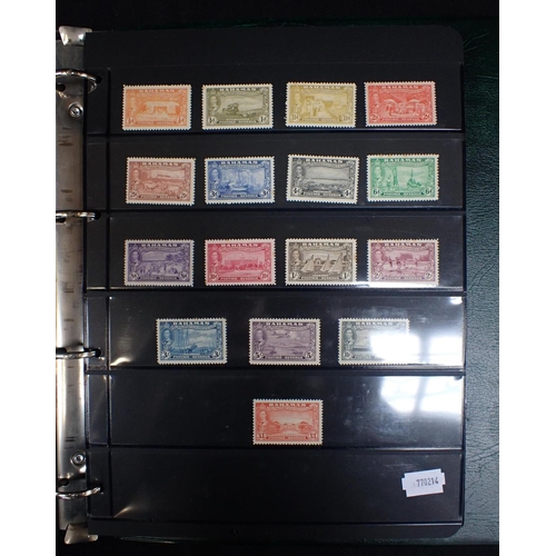 613 - AN ALBUM OF MINT UNMOUNTED STAMPS (GREEN) Bahamas, Newfoundland, Bermuda, Dominica, Ceylon, Nyasalan... 