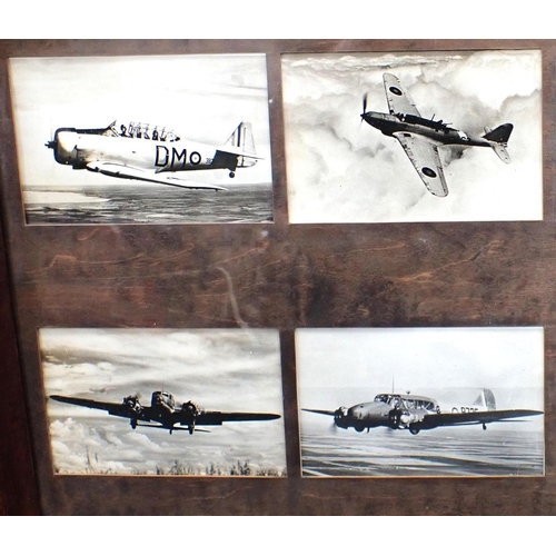 631 - FRAMED PHOTOGRAPHS OF FIGHTER PLANES including an air-to-air view of Fairey Battle, 1649, in flight.