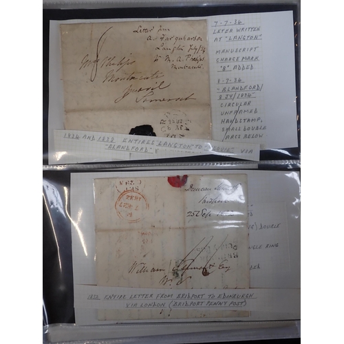 635 - A COLLECTION DORSET POSTAL HISTORY Including stamps and letters.