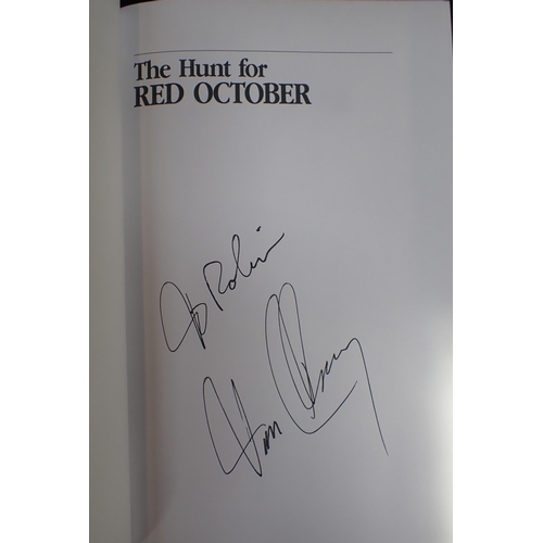 659 - TOM CLANCY: HUNT FOR RED OCTOBER FIRST EDITION, SIGNED