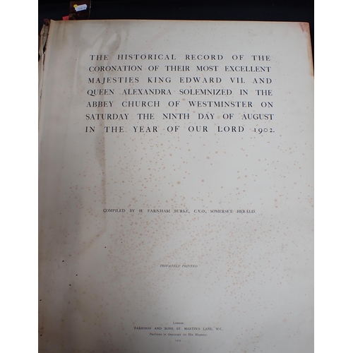 662 - 'THE HISTORICAL RECORD OF THE CORONATION... OF KING EDWARD VII AND QUEEN ALEXANDRA' compiled by H. F... 