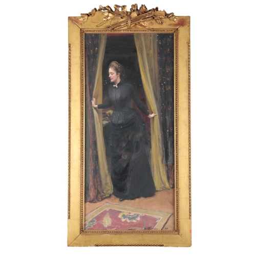 EMILE FRIANT (1863-1932) A full-length portrait of Dorothy Tennant ...