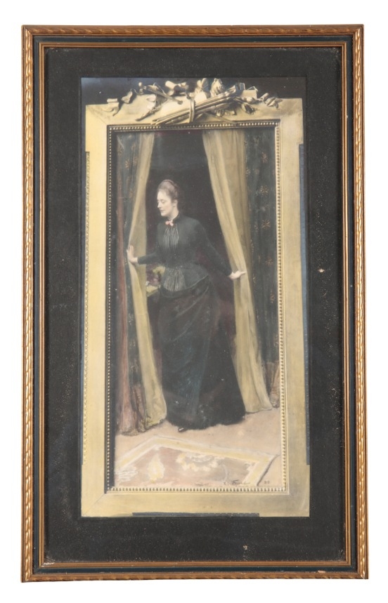 EMILE FRIANT (1863-1932) A full-length portrait of Dorothy Tennant ...