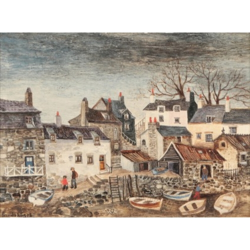 151 - *BRENDA KING (1934-2011) 'Low Tide, Polperro'

signed and dated '78 lower right, further signed, dat... 