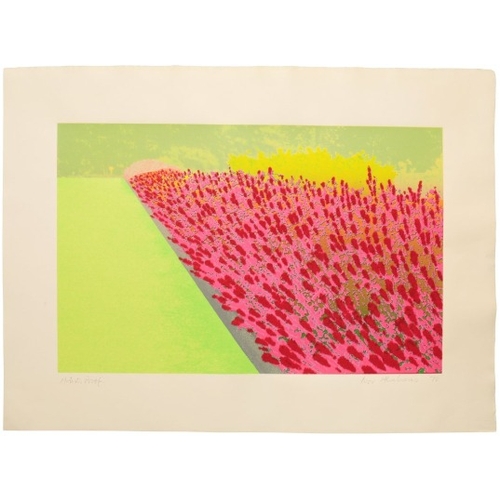 153 - *IVOR ABRAHAMS (1935-2015) 'Privacy Plot: Flower Garden'

1970, signed and dated in pencil lower rig... 