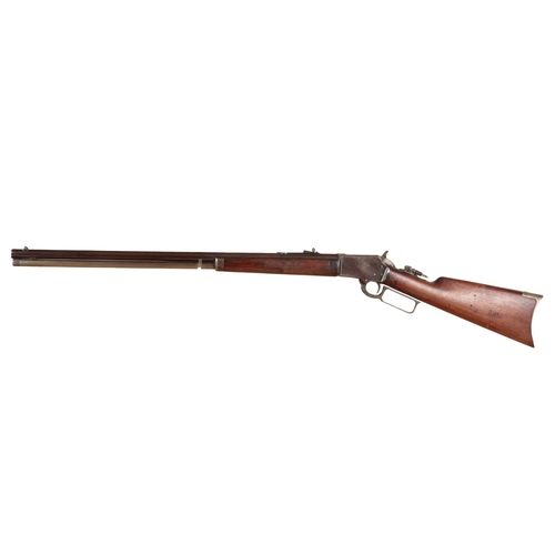 32 - A .41 MARLIN 1871 MODEL RIM-FIRE RIFLE

No. 230813, 69cm barrel 

Note: You must be over 18 to purch... 
