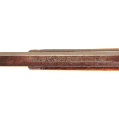 32 - A .41 MARLIN 1871 MODEL RIM-FIRE RIFLE

No. 230813, 69cm barrel 

Note: You must be over 18 to purch... 