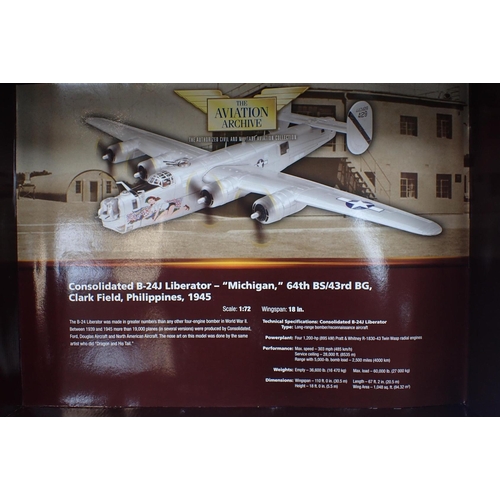 164 - CORGI 'THE AVIATION ARCHIVE' NOSE ART COLLECTION No.US34011 CONSOLIDATED B-24J LIBERATOR 'MICHIGAN' ... 