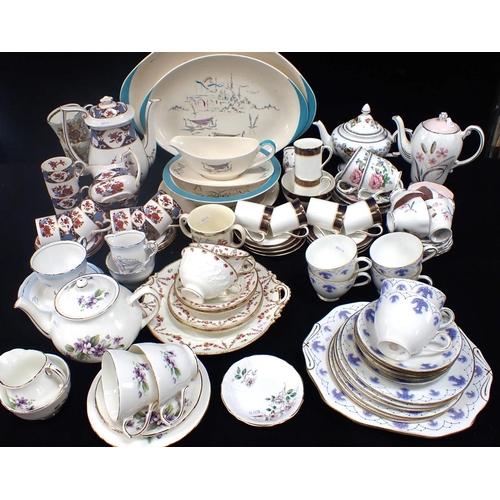 A SPODE 'SHIMA' COFFEE SET, AND OTHER CERAMICS including Royal Doulton ...