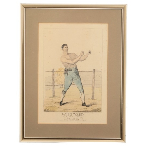 119 - ENGLISH SCHOOL, EARLY 19TH CENTURY A set of four boxing engravings

'Dutch Sam', 'James Ward', 'Tho'... 