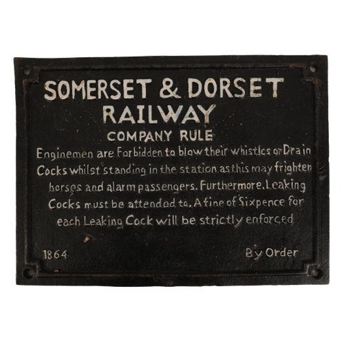 149 - TWO CAST IRON RAILWAY SIGNS

including a G. N. & W. R. notice to close the gate, 28cm x 26cm, and a ... 