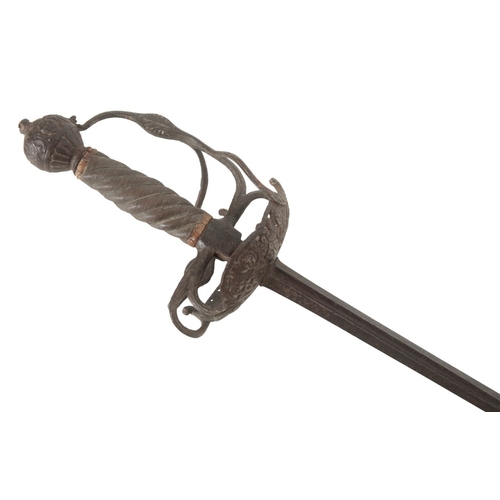 172 - AN ENGLISH CUP-HILT RAPIER

mid-17th century, the slender tapering blade with central fuller either ... 