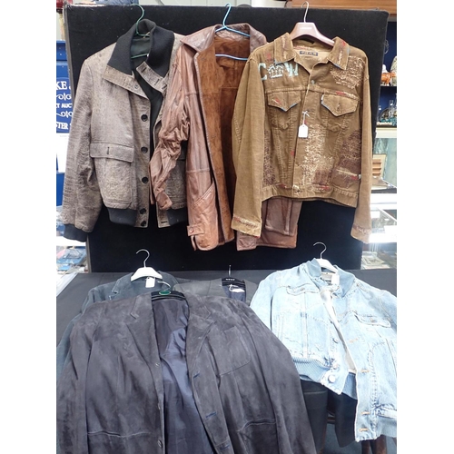 125 - DOLCE AND GABANNA: VARIOUS GENTLEMANS' JACKETS (3) and others including decorated Levis denim 'Great... 