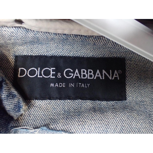 125 - DOLCE AND GABANNA: VARIOUS GENTLEMANS' JACKETS (3) and others including decorated Levis denim 'Great... 