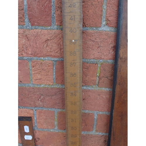 145 - THREE TRADITIONAL ARCHITECT'S SET SQUARES the longest to measure 48 inches