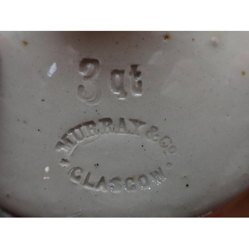 148 - FIVE STONEWARE HOT WATER BOTTLES one by Murray and Co, Glasgow