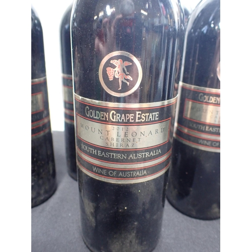 162 - 12 BOTTLES GOLDEN GRAPE ESTATE, AUSTRALIA: CABERNET SHIRAZ 2011, 2012, 2104 and 2015 (6), Cabernet M... 