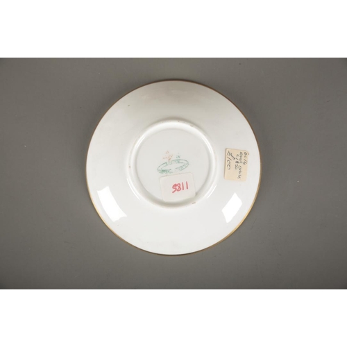 38 - A COLLECTION OF ENGLISH PORCELAIN TEAWARES including three trios by Spode, all marked to the base, a... 