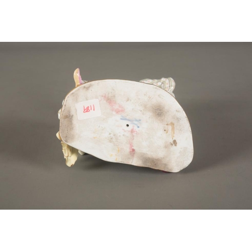 8 - A MEISSEN FIGURAL GROUP 'COLUMBINE AND PANTALOON with blue crossed swords mark to the base, 15cm hig... 
