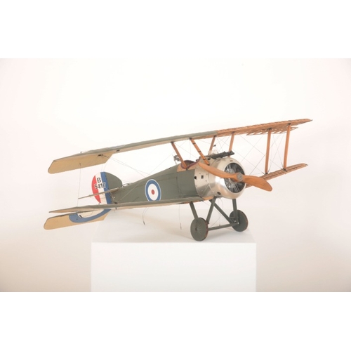 170 - A MODEL OF A WWI AIRCRAFT

20th century or later, one side stripped back to show the skeleton struct... 