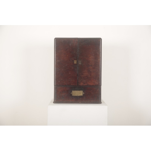 180 - A MAHOGANY APOTHECARY CABINET

late 18th/early 19th century, the cupboard doors opening to a fitted ... 