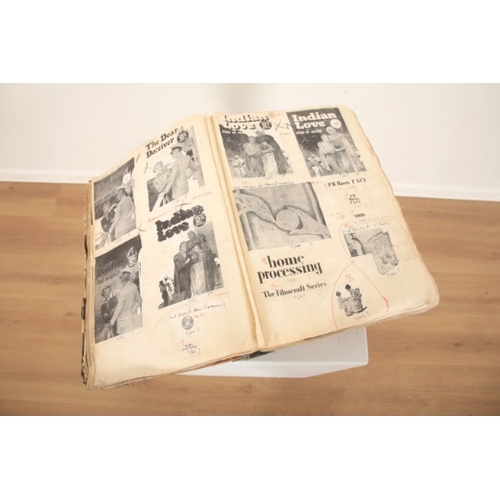 213 - A SCRAP BOOK

20th century, containing cuttings and annotations of numerous publications bound in a ... 