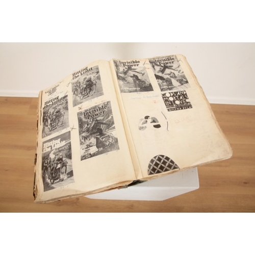 213 - A SCRAP BOOK

20th century, containing cuttings and annotations of numerous publications bound in a ... 