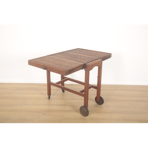 359 - A TEAK 'BCM ADAP-TABLE' FOR THE GARDEN OR CONSERVATORY

20th century or later, the three metamorphic... 