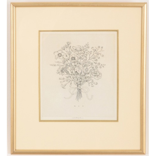 50 - *ROBERT SARGENT AUSTIN (1895-1973) 'Summer Flower Bouquet'

signed in pencil to the margin, etching,... 