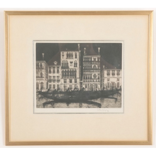 61 - *WILFRED R. E. FAIRCLOUGH (1907-1996) 'Palazzo Dario, Venice'

signed and dated 1976 in pencil to th... 