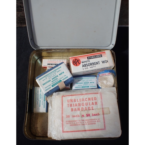 106 - A ST JOHN'S AMBULANCE FIRST AID BOX and other similar items