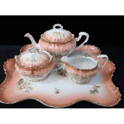 114 - A LIMOGES TEA SERVICE on matching tray