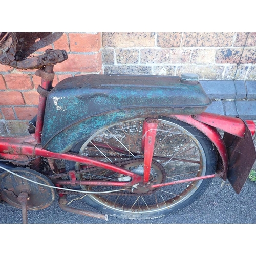 155 - A RALEIGH RUNABOUT MOTORCYCLE 49cc (for restoration/spares)