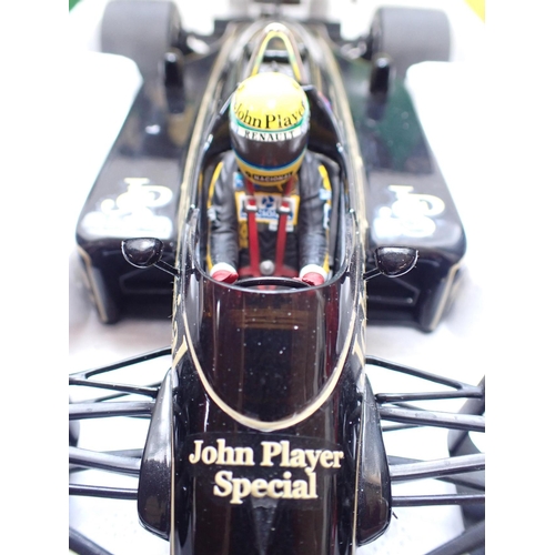 194 - AYRTON SENNA: A LANG F1 CAR MODEL - LOTUS RENAULT 97T from the 1985 season, no. 540 851812, boxed