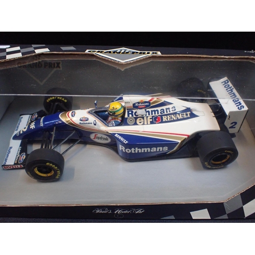 195 - AYRTON SENNA: A GRAND PRIX F1 CAR MODEL - WILLIAMS RENAULT FW15 no. 180 941002, boxed