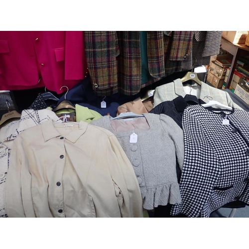 22 - A COLLECTION OF LADIES VINTAGE JACKETS to include Daks, Avoca, Alexon, Country Casuals and other tog... 