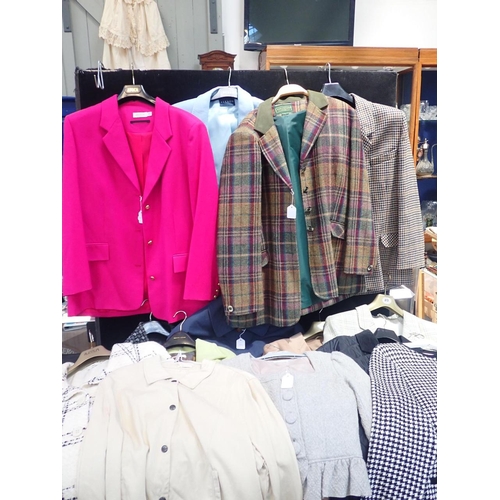 22 - A COLLECTION OF LADIES VINTAGE JACKETS to include Daks, Avoca, Alexon, Country Casuals and other tog... 