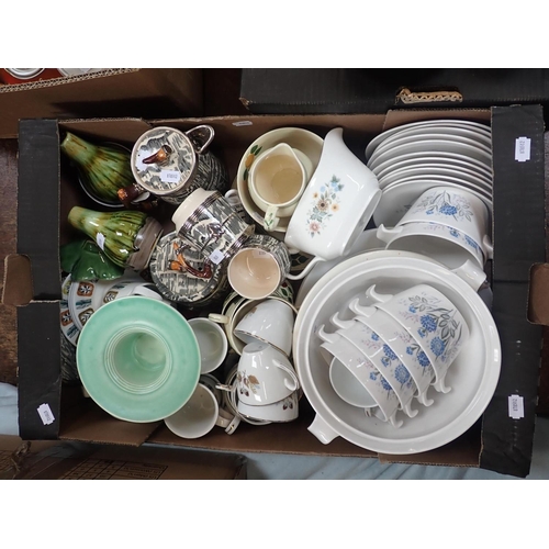 26 - A LARGE COLLECTION OF DOMESTIC TABLEWARE including services by Habitat, Blue Loft pattern, Price's w... 