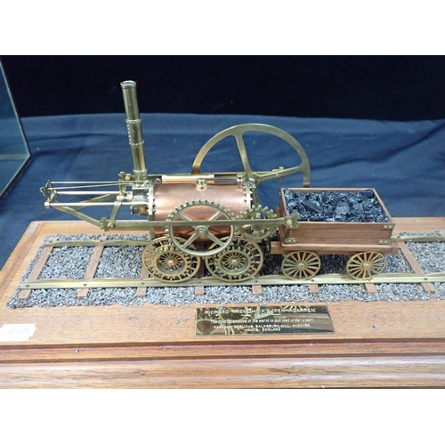 260 - A PARAGON REPLICAS MODEL OF RICHARD TREVITHICK'S 'PEN-Y-DARREN' copper and brass locomotive and wagg... 