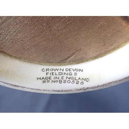 308 - A CROWN DEVON FIELDINGS MUSICAL 'ETON BOATING SONG' JUG No.820526, 24cm high (light crazing)