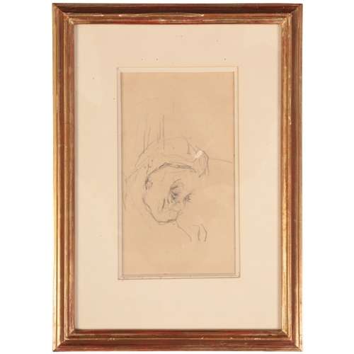 11 - EDOUARD VUILLARD (1868-1940) 'Head of Madame Vuillard'

pencil on paper, 20cm x 11.4cm 
Framed dimen... 