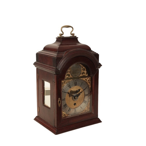 301 - AN IRISH MAHOGANY BRACKET CLOCK BY PHILIP GLASCO & SON OF DUBLIN

late 18th century, the two train f... 