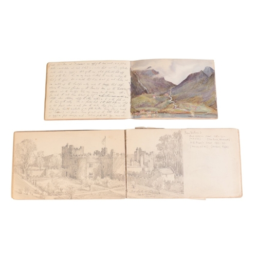 496 - GEORGE HERBERT KITCHIN (c.1870-1951) THREE SKETCH BOOKS

one titled 'Wales and Norway' and dated 189... 