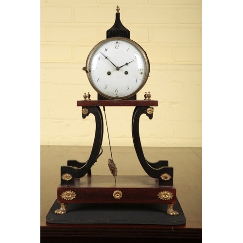 120 - A CONTINENTAL 'BIEDERMEIER' MANTEL CLOCK

19th century, the two train movement striking on a bell, t... 