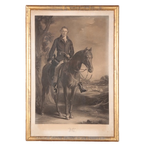 142 - GEORGE RAPHAEL WARD (1797-1879) AFTER FRANCIS GRANT (1803-1878) 'Sir Tatton Sykes'

full-length port... 