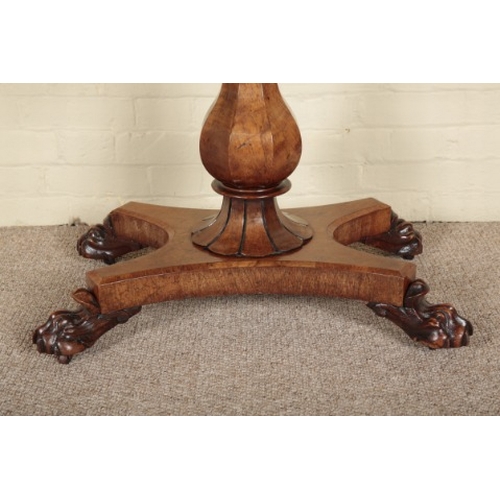 242 - A VICTORIAN WALNUT CARD TABLE

the hinged lid opening to a gilt tooled leather surface, the shaped f... 