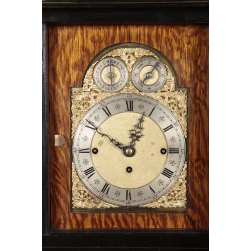 292 - AN IMPRESSIVE EBONISED AND GILT METAL MOUNTED BRACKET CLOCK

19th century, with triple chain fusee m... 